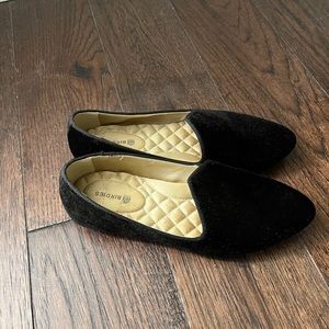 Birdies The Heron - Black suede Flats/Loafers - size 5